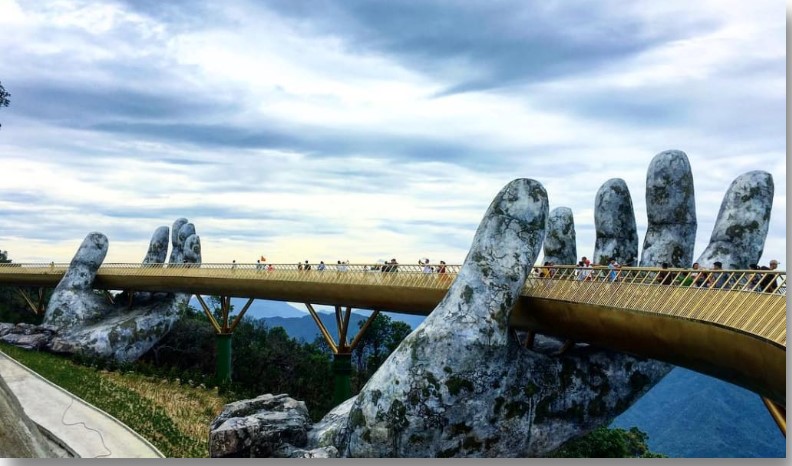 Our Golden Bridge & Marble Mountains (Da Nang) Private Excursion